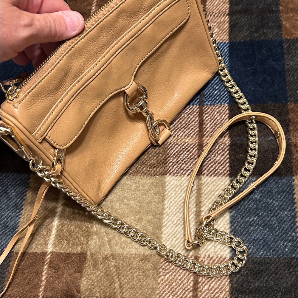 Rebecca Minkoff Camel Leather Crossbody Bag - Picture 13 of 14